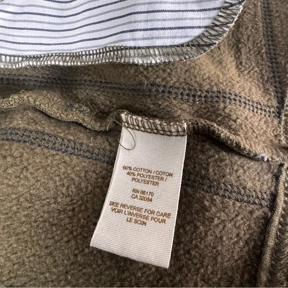 Vintage Y2K Free People Olive Green Crochet Neckline & Back Snap Front Vest XS - Picture 8 of 10